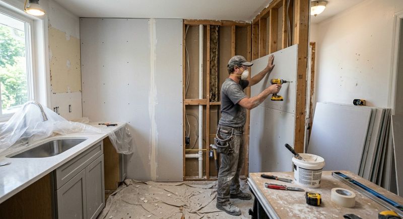Kitchen Drywall Installation in Denver, CO